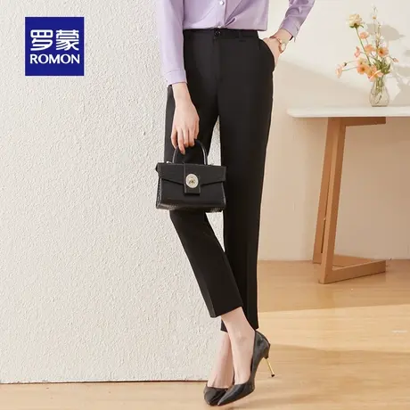 罗蒙女士西裤2024春季新款商务休闲百搭长裤时尚正装职业工装裤女商品大图