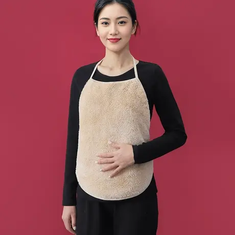 珊瑚绒护肚暖胃吊带肚兜女冬成人睡觉护胸口毛绒护肚围男商品大图