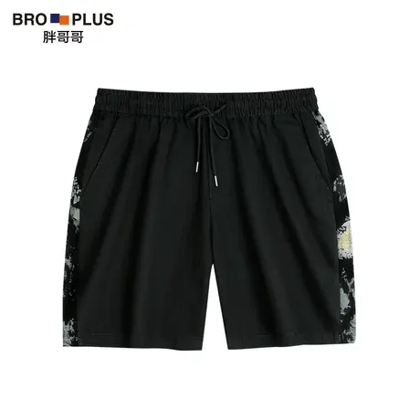 胖哥哥夏季大码短裤男潮流迷彩五分裤加肥加大码肥佬休闲宽松短裤商品大图