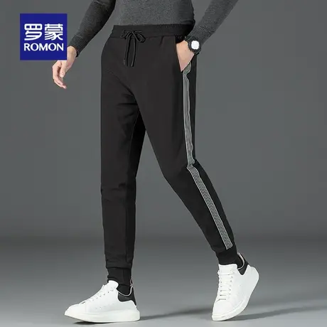 【鹅绒】罗蒙羽绒裤男外穿2023新款冬季内穿棉裤休闲加厚小脚裤子图片