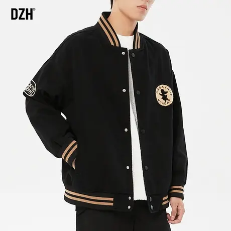 男士美式棒球服男春秋夹克外套潮牌秋季男装2023新款秋装休闲上衣商品大图