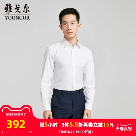 【商场同款】雅戈尔男士长袖衬衫春秋新款官方商务休闲长袖衬衫男商品大图