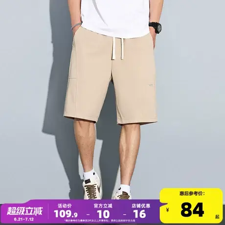 唐狮2025夏季新款男士休闲短裤抽绳五分裤宽松学生运动直筒裤子潮商品大图