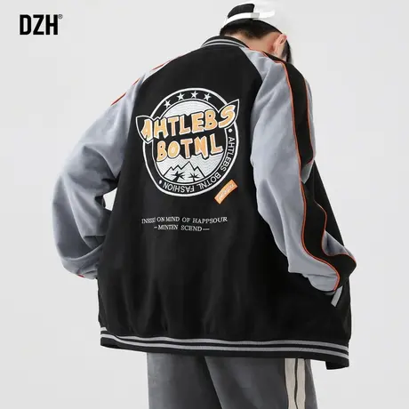 男士美式痞帅棒球服外套男高级感秋季男装2023新款大码夹克上衣服商品大图