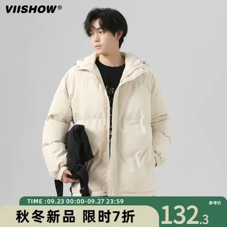 VIISHOW棉衣男冬季新款短款宽松立领加厚棉服休闲oversize外套男商品大图