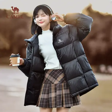 [骆驼火山羽绒服]女装加厚保暖男女同款面包服短款外套2024秋新款商品大图