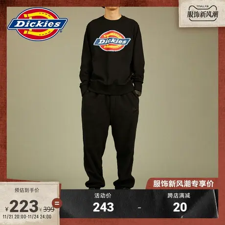Dickies 春夏 三原色大logo圆领毛圈美式卫衣 男女情侣同款图片