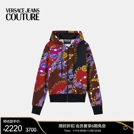 【甄选折扣】VERSACE JEANS COUTURE 女士拉链连帽衫商品大图