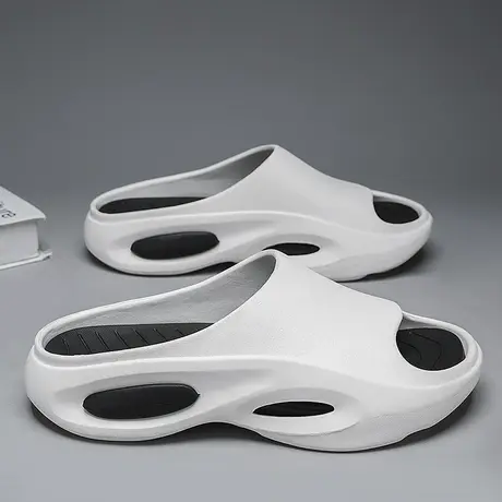 莆田椰子拖鞋男款夏季潮流外穿运动沙滩一字拖男生软底踩屎感凉拖商品大图