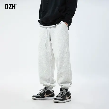 男士灰色卫裤男束脚春秋潮牌休闲裤子2024年新款运动裤百搭哈伦裤商品大图