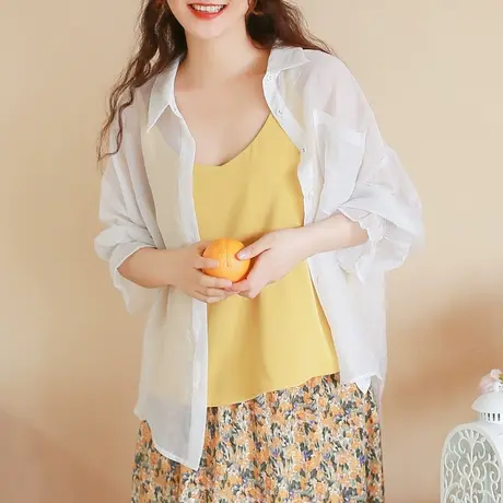 胖妹妹春装可调节肩带宽松吊带 加大码2023新款多色可选吊带200斤商品大图