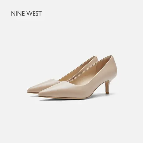 Nine West/玖熙高跟鞋女2025夏季新款小羊皮尖头细跟通勤约会女鞋商品大图