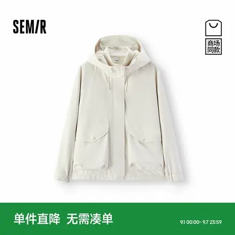 商场同款|都市护身服森马外套女冬季防风三防夹克2025新款两件套商品大图