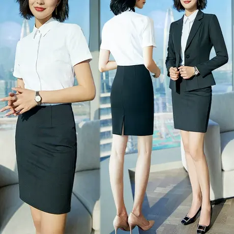 雀后职业套装女西装时尚春秋新款职场面试正装商务休闲气质工作服商品大图