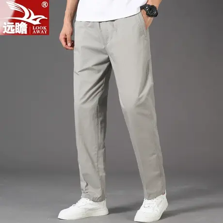 男士休闲裤春秋季纯棉大码男裤2023新款裤子男款宽松直筒工装长裤商品大图
