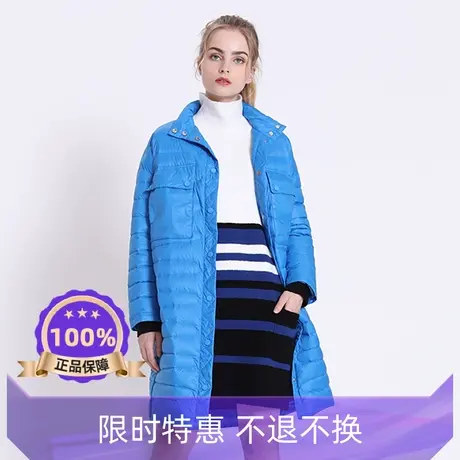 季候风新款冬季休闲通勤风羽绒服直筒中长纯色轻薄外套0883YA701图片