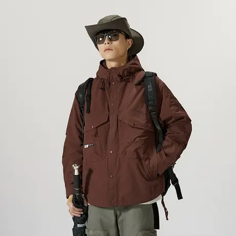 时尚潮流男士外套百搭工装秋冬款夹克外套男户外防风外套潮流夹克图片