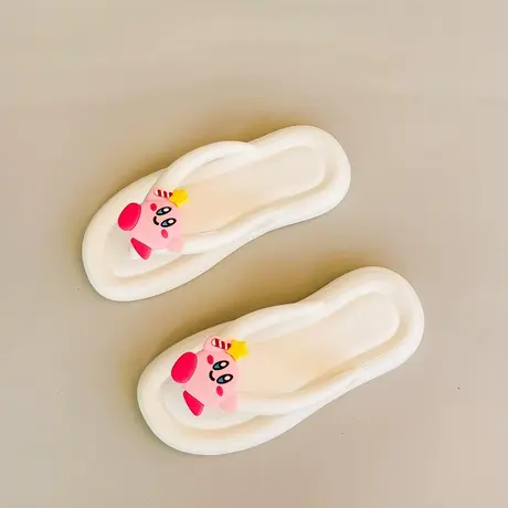 Bzbz简约时尚平时防滑卡通凉拖鞋女夏季外穿夹脚人字拖软底沙滩鞋图片
