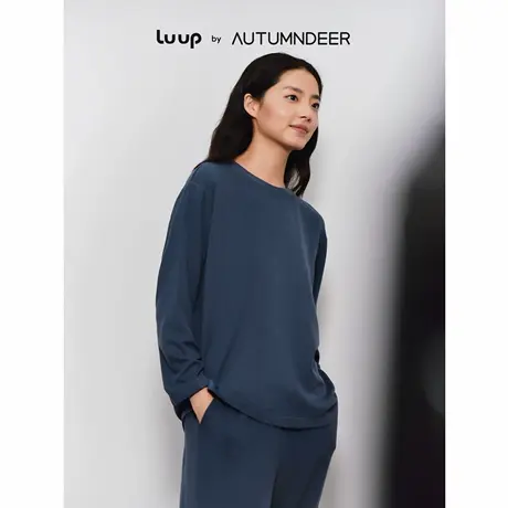 秋鹿Luup | 基础循环 秋季新款美肤保暖睡衣女款德绒休闲套装男商品大图