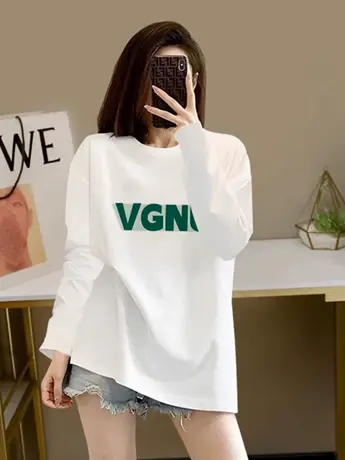 欧货白色内搭打底衫女2023新款春秋装冬季加绒中长款长袖t恤上衣商品大图