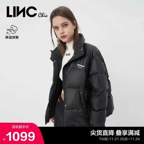LINCCHIC金羽杰羽绒服女立领简约短款羽绒服女反季外套Y22801359图片