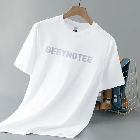 230g重磅美式纯棉短袖t恤男夏季宽松液氨长绒棉白色体恤全棉半袖商品大图