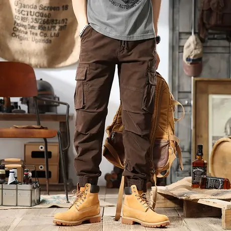 Modi Nick/摩帝尼克时尚百搭潮牌男款工装裤宽松多口袋休闲裤男士商品大图