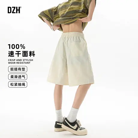 男士凉感速干薄款工装短裤子男夏2025新款运动休闲五分裤中裤男款商品大图