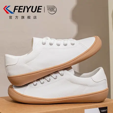feiyue/飞跃女鞋小白鞋女2025春季新款爆款百搭休闲透气帆布鞋子商品大图