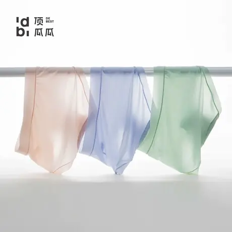 顶瓜瓜夏季棉质冰丝性感一片式顶呱呱中腰薄款纯棉裆内裤无痕新品商品大图