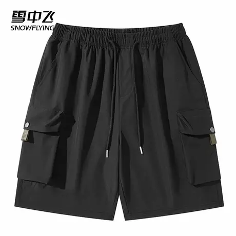 雪中飞休闲裤2025春夏新款宽松透气工装男士款运动跑步日常五分裤图片