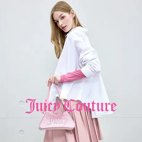 Juicy Couture橘滋衬衫女2025年秋季新款大伞摆白色宽松廓形上衣商品大图