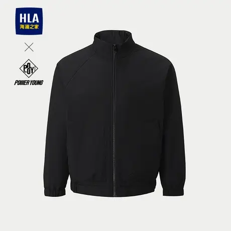 HLA/海澜之家POWER YOUNG系列棉服25秋冬新立领精致刺绣外套男商品大图