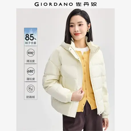 佐丹奴工装风羽绒服女户外三防蓄热控温防风连帽羽绒外套13374878商品大图