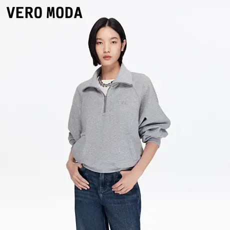【来了就好】 Vero Moda卫衣女2025秋季新款磨毛宽松短款上衣百搭商品大图