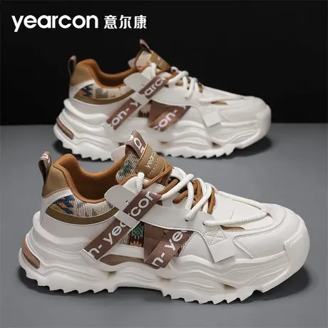 意尔康男鞋2025新款秋冬季厚底增高爆款老爹鞋男士防滑休闲运动鞋商品大图
