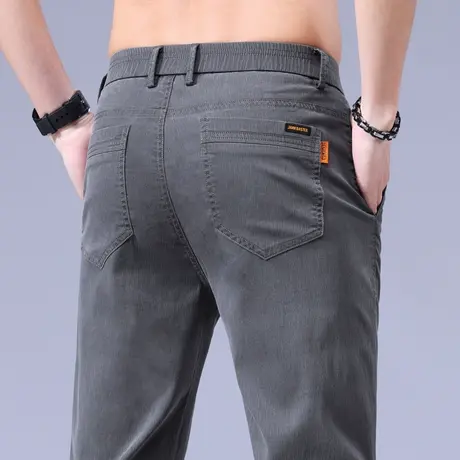 夏季薄款西装休闲裤男士西服正装男裤子中年爸爸商务冰丝西裤男款商品大图