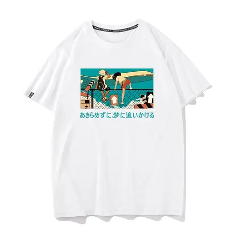 秀洛追梦赤子心衣服打底衫港味衣服卡通动漫T恤纯棉圆领短袖半袖商品大图