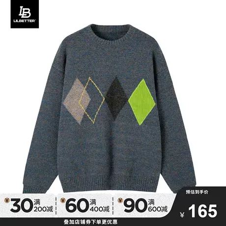 Lilbetter毛衣男内搭秋冬衣服潮牌打底衫圆领线衣复古针织衫外套商品大图
