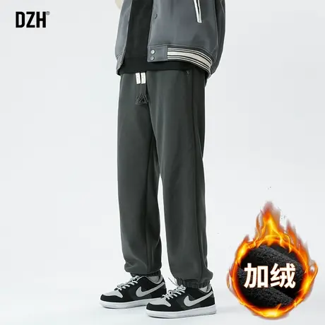 男士双面摇粒绒卫裤男冬季加厚束脚潮牌休闲裤子2024新款高街男裤商品大图