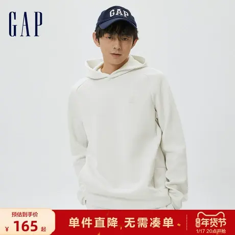 【断码优惠】Gap男装春秋空气Scuba针织运动卫衣套头连帽衫607260商品大图