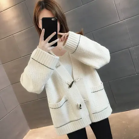 毛衣2023年新款女装秋冬季秋款秋装女士针织开衫宽松百搭外穿爆款图片