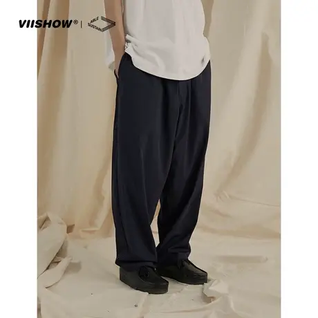 VIISHOW 休闲裤男士潮牌春季新款日系宽松机能工装裤舒适直筒裤子商品大图