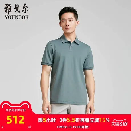 【商场同款】雅戈尔男士短袖T恤夏季新款官方商务休闲短袖男商品大图