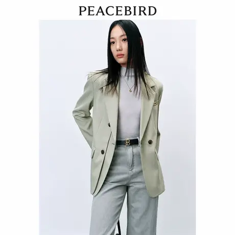 太平鸟女装春季新款双排扣西装A1BAE1202图片