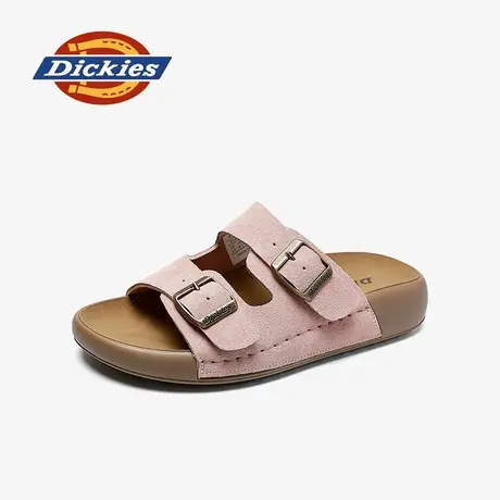 Dickies拖鞋女夏外穿2025新款软底牛皮凉鞋女配裙甜酷复古勃肯鞋图片