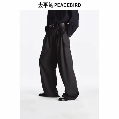 【高端通勤系列】太平鸟男装 工装休闲裤时尚男士西裤 B1GBF111U商品大图
