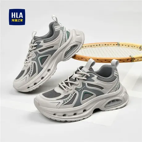 HLA/海澜之家男鞋新款秋季时尚潮流百搭气垫休闲鞋增高耐磨运动鞋商品大图