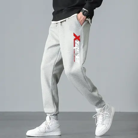 裤子男士春秋夏季宽松束脚韩版潮流百搭男生休闲长裤灰色运动卫裤商品大图
