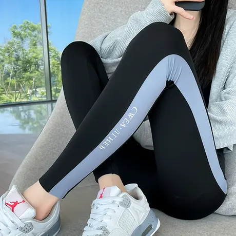 鲨鱼皮打底裤女2023年秋季外穿紧身高腰收腹提臀瘦腿骑行芭比裤子图片